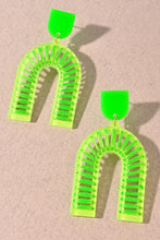 Load image into Gallery viewer, Neon Thread Wrap Earrings
