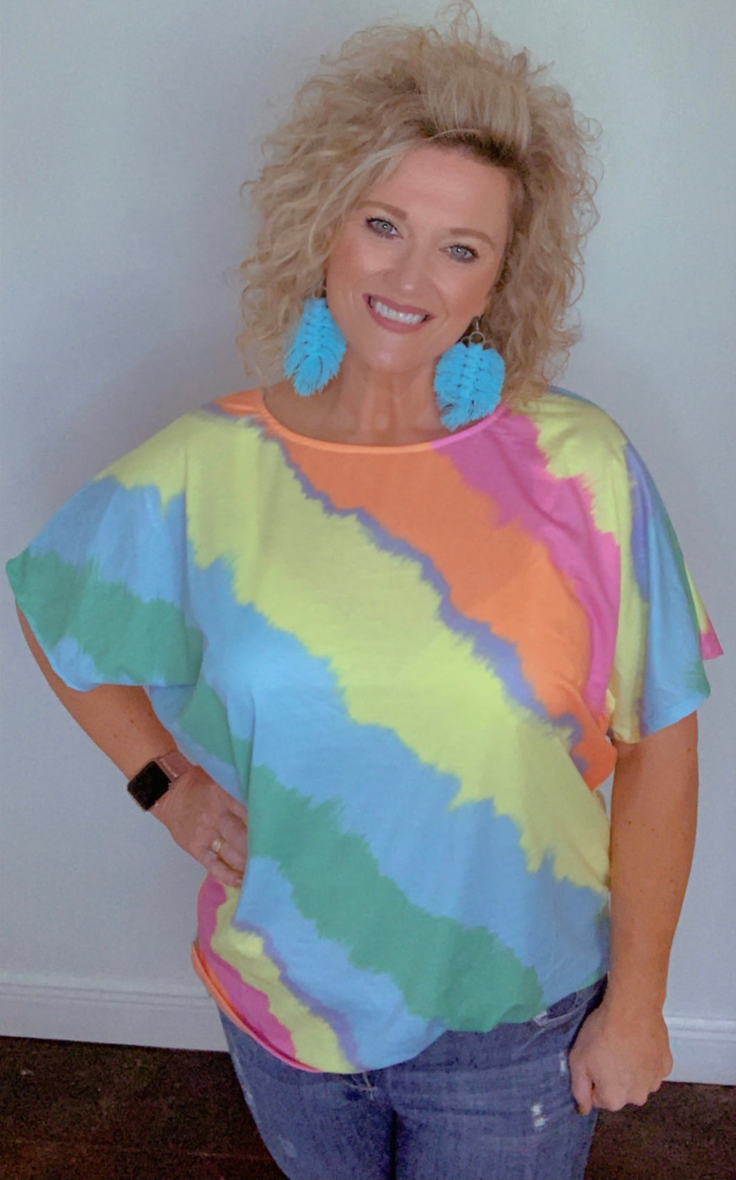 Sweet Summer Watercolor Top