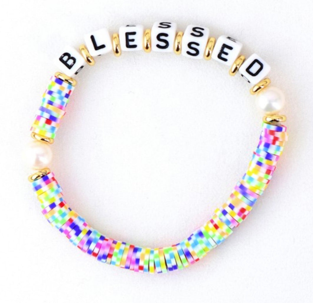 “Blessed” Stretch Bracelets