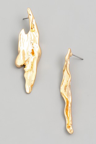 Abstract Gold Earrings